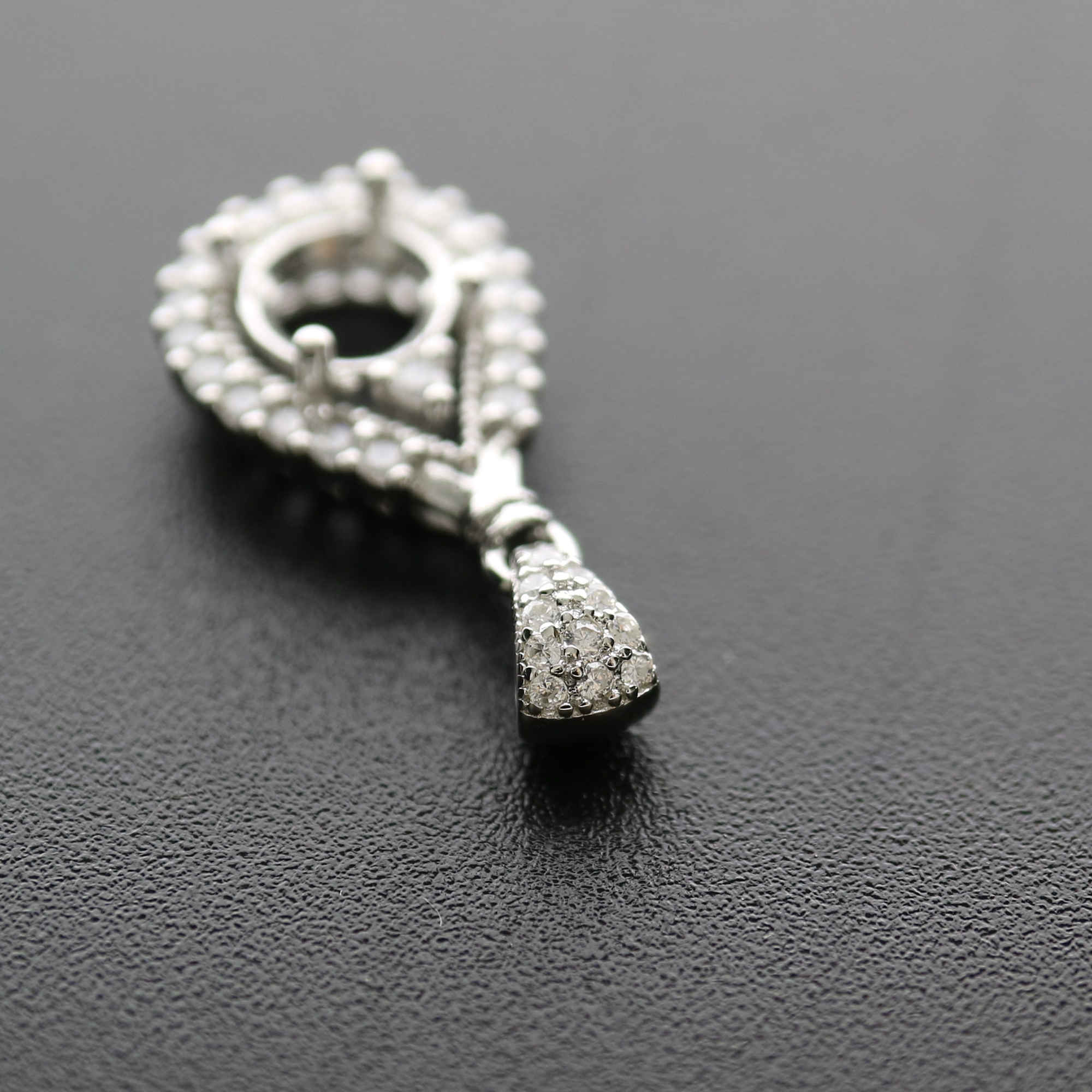 1Pcs 6.5-9MM Round Bezel Gemstone Cz Stone Solid 925 Sterling Silver Prong Pendant Charm Settings Drop Shaple 1411231 - Click Image to Close